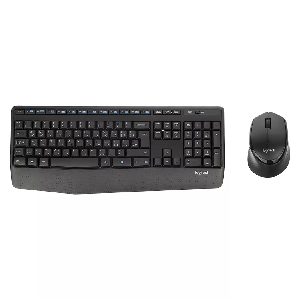 کیبورد و ماوس بی سیم لاجیتک مدل MK345 با حروف فارسی