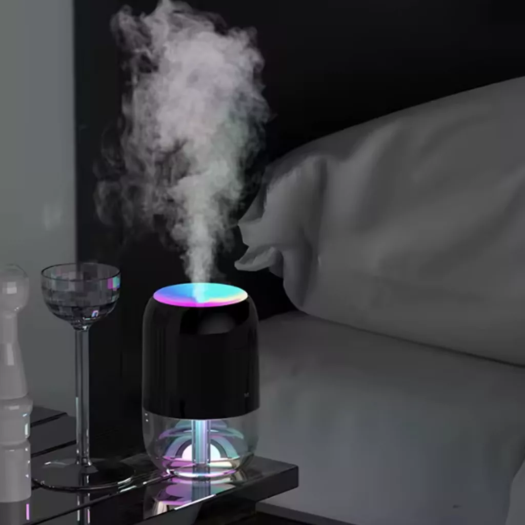 دستگاه بخور سرد اچ دو او مدل رقص نور‌دار