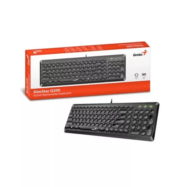 کیبورد جنیوس مدل SLIM STAR Q200