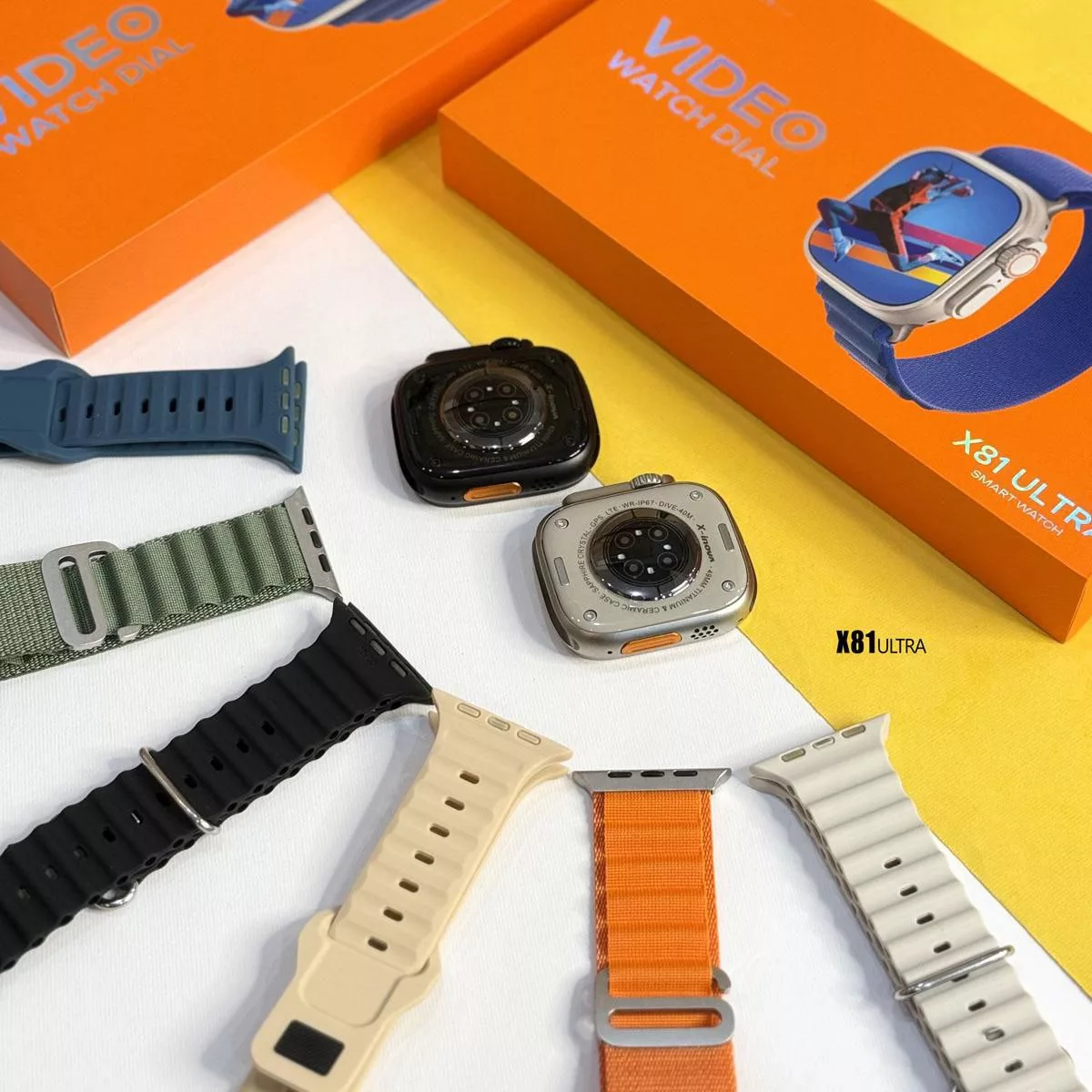 ساعت هوشمند ۴۹ میلیمتری ایکس اینوا مدل X81 ULTRA با بند سیلیکونی