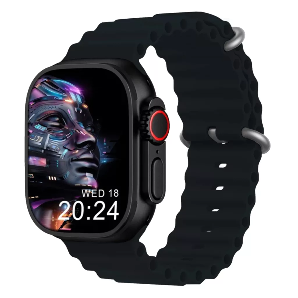 ساعت هوشمند 49 میلی متری میکروویر مدل W69-Watch Ultra بند سیلیکونی