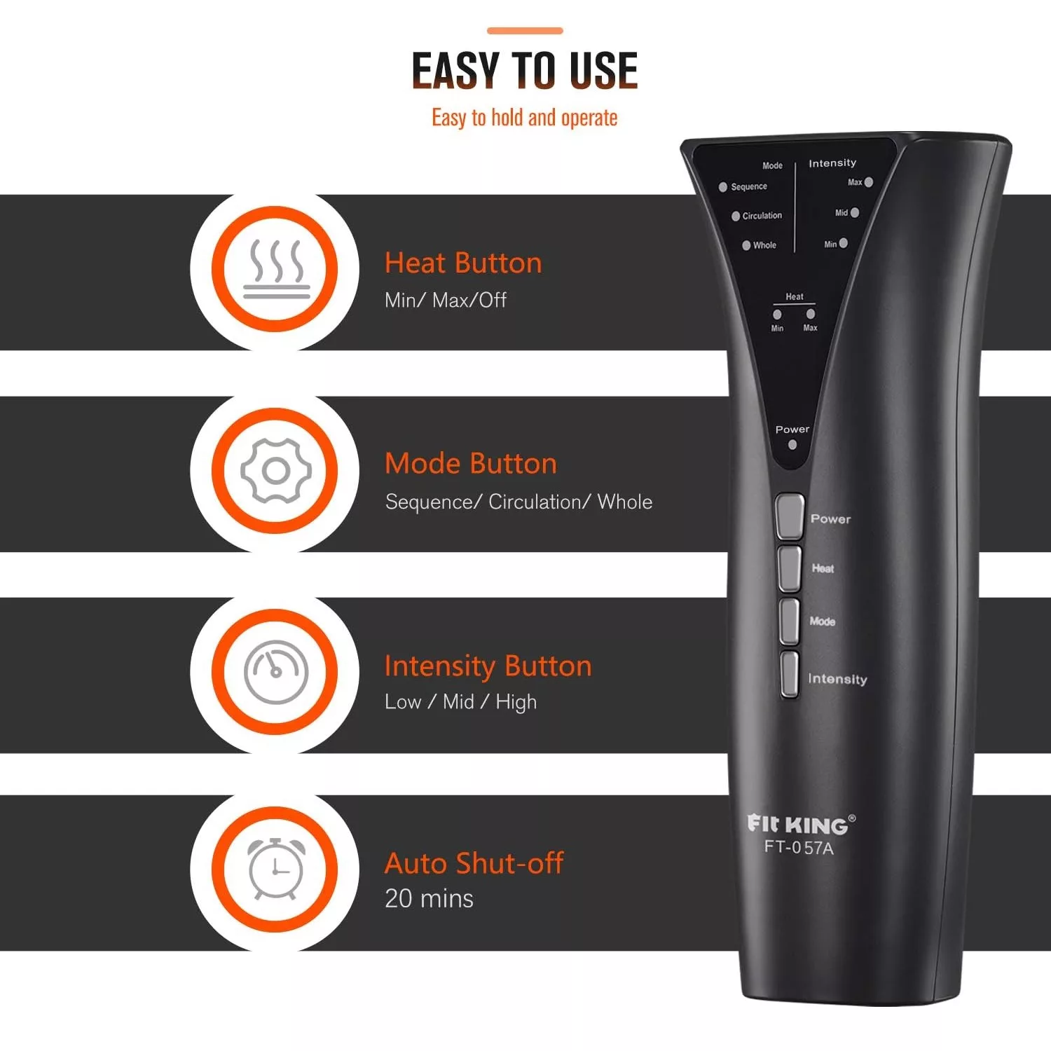 ماساژور پا فیت کینگ مدل HEAT-057A