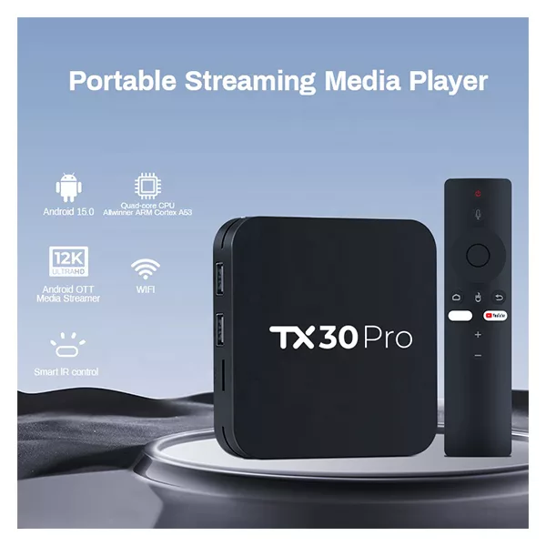 اندرویدباکس مدل TX30 PRO 1GB 8GB