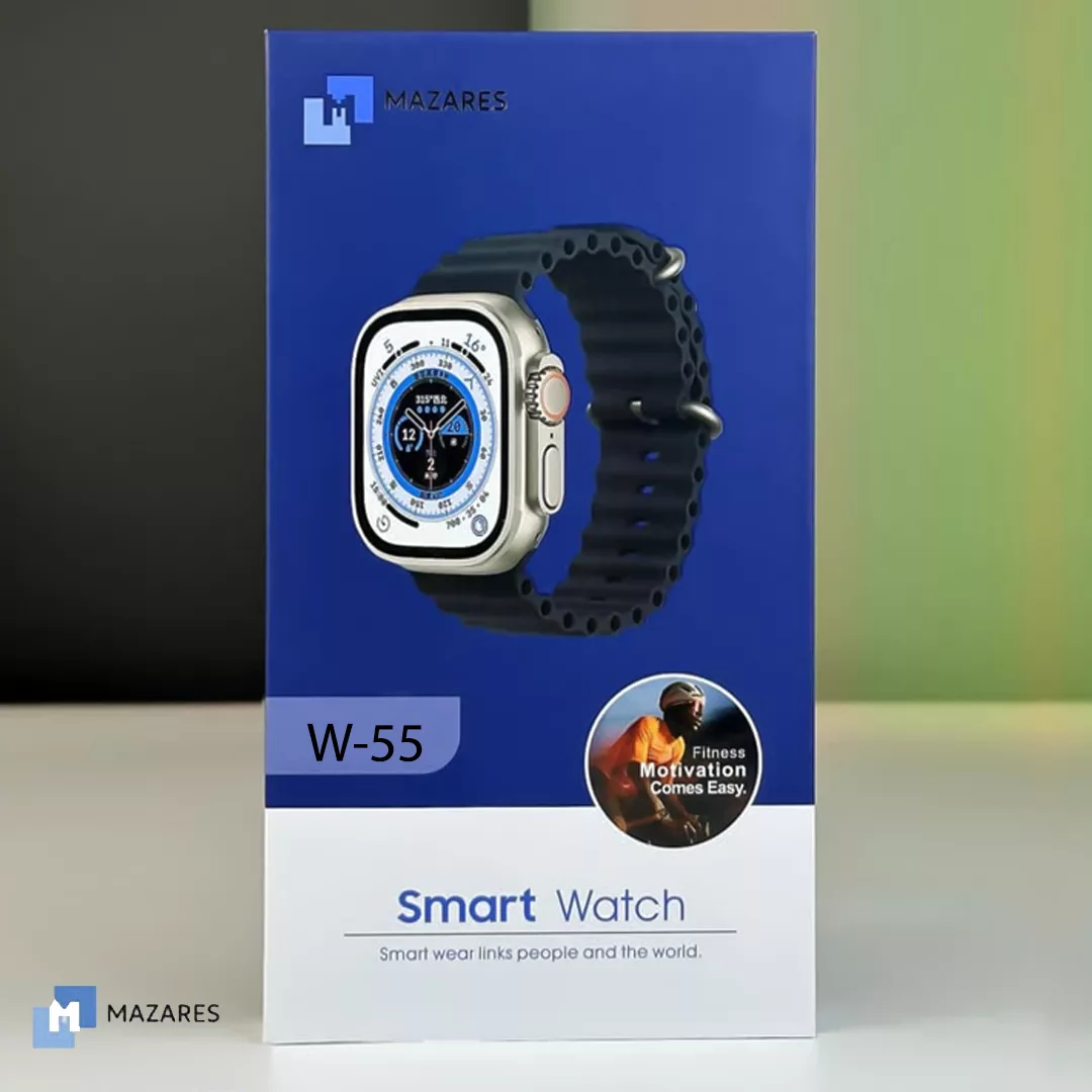 ساعت هوشمند مازارس مدل W55 سایز 49mm به همراه بند اضافه