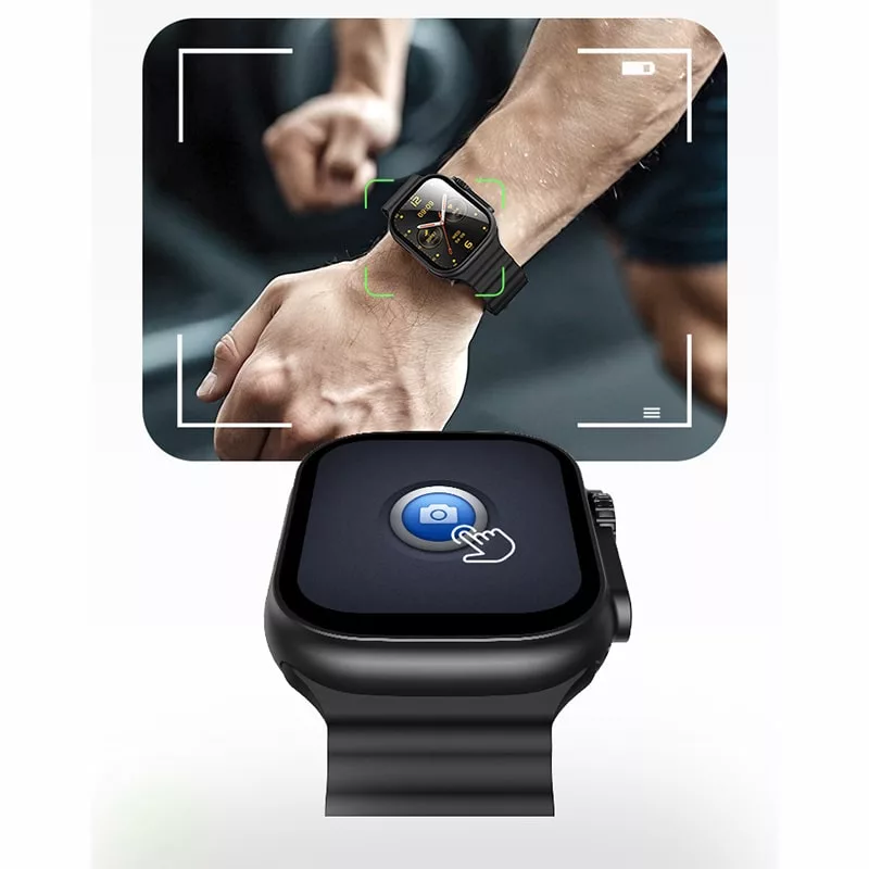 ساعت هوشمند 44 میلی متری یوسمز مدل AT03 بند سیلیکونی