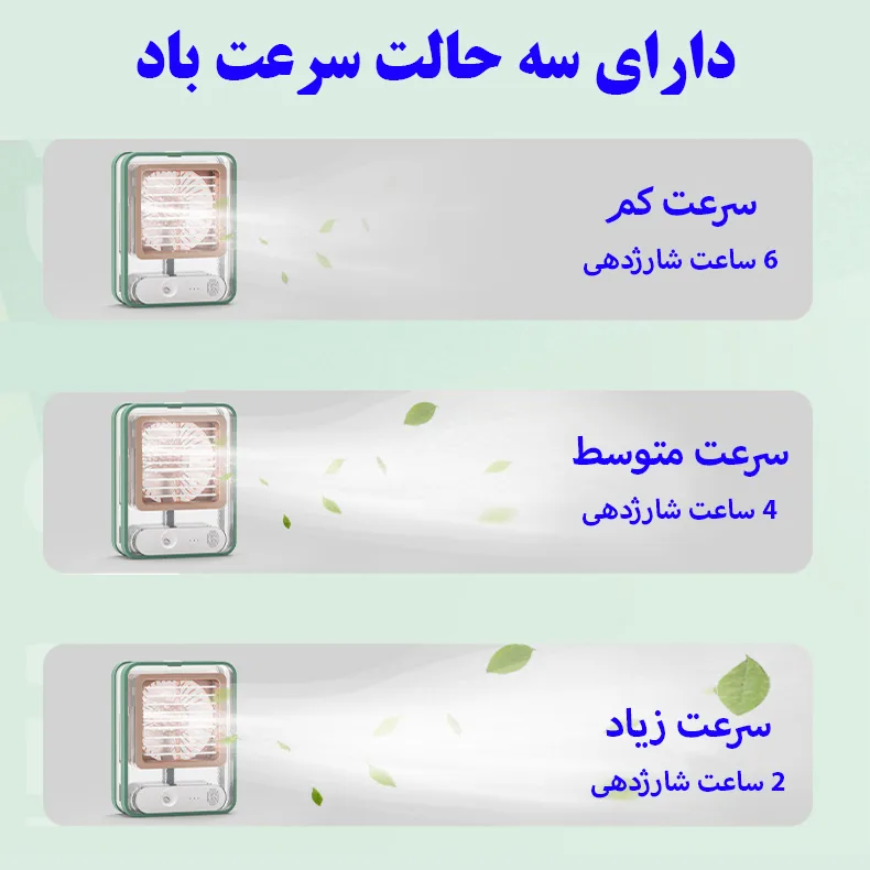 پنکه رومیزی مدل مه پاش
