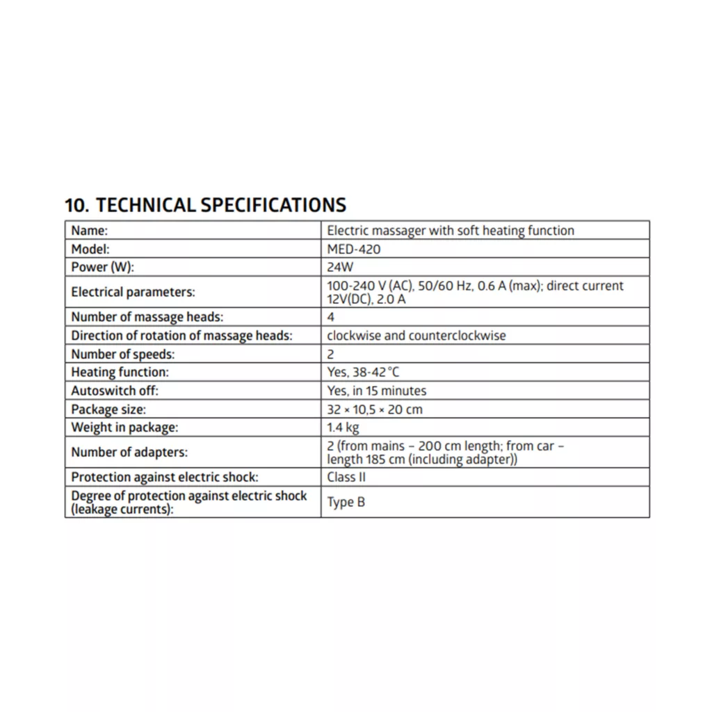 ماساژور گردن بی ول مدل MED 420