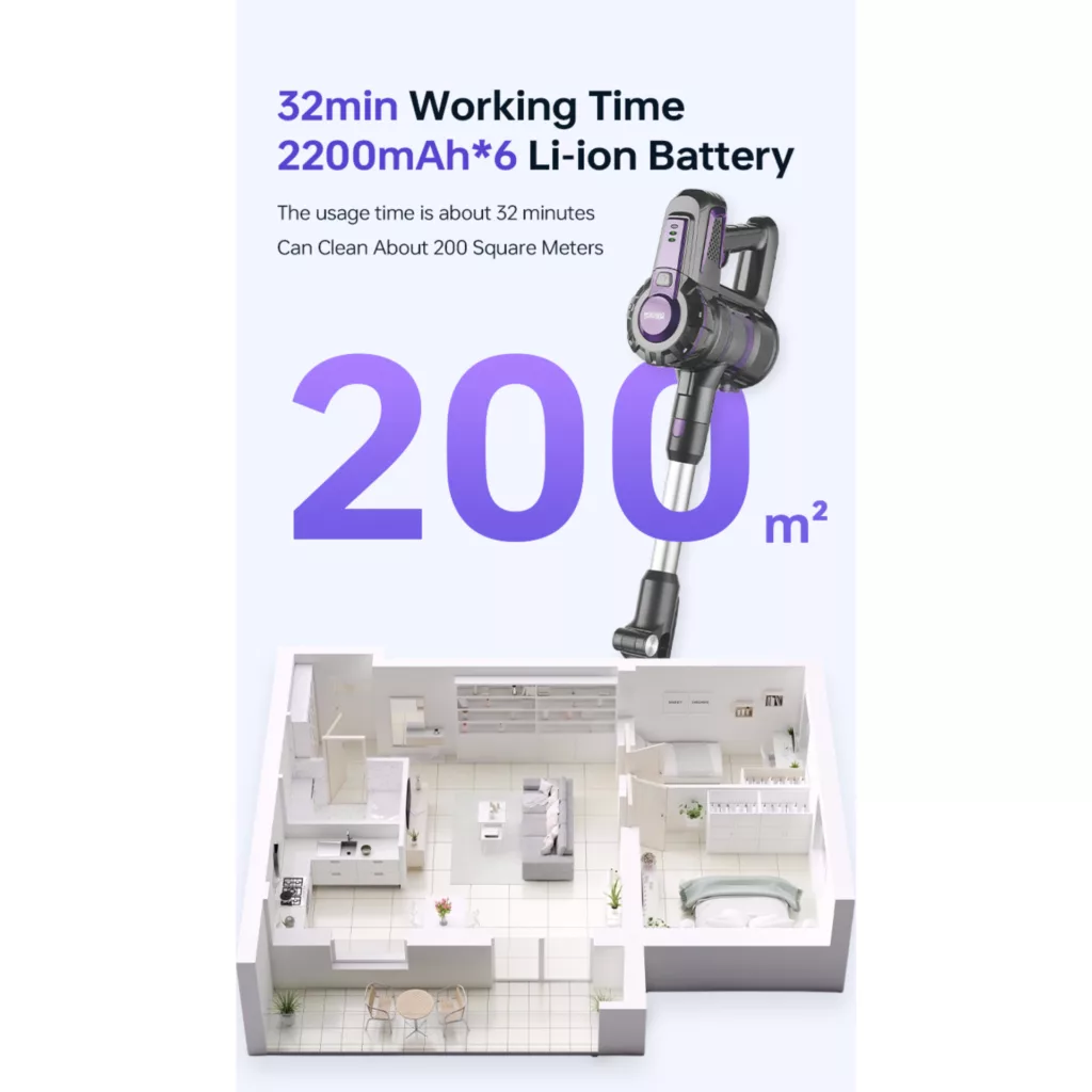 جارو شارژی عصایی دی اس پی مدل KD2043