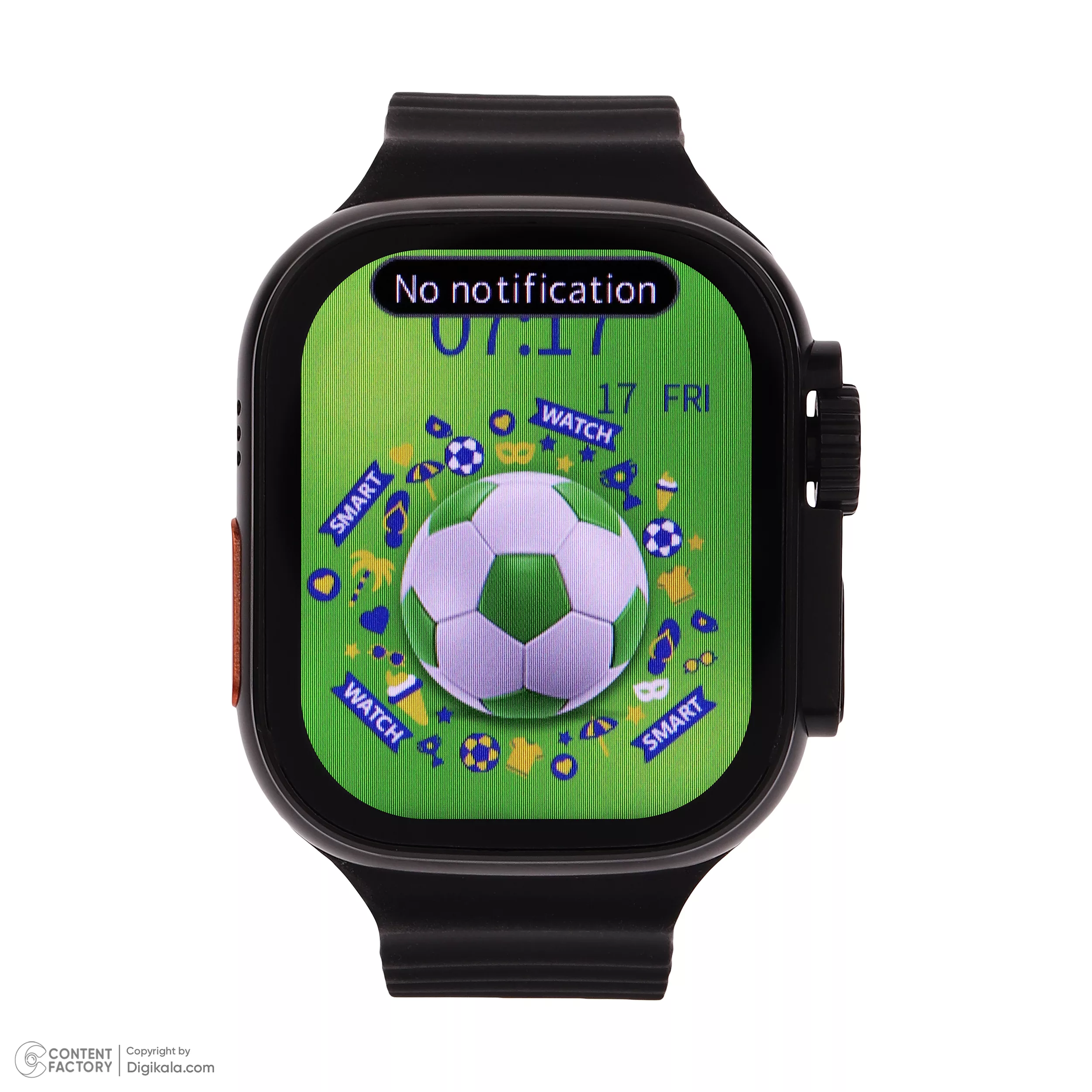 ساعت هوشمند 49 میلی متری کیکویر مدل KW28 ULTRA 3 با بند سیلیکونی