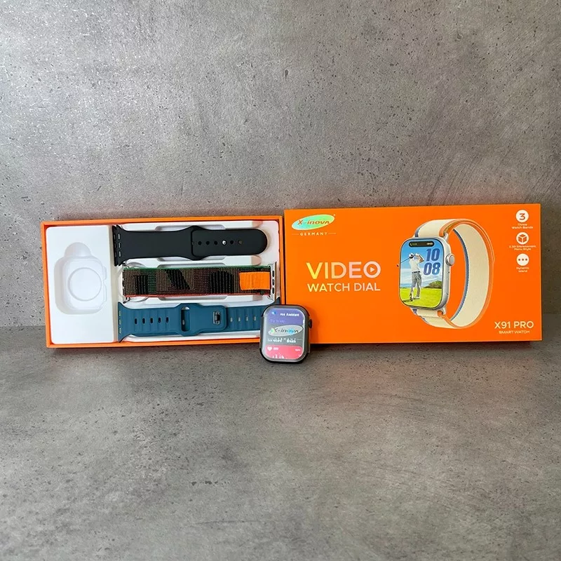 ساعت هوشمند 2.0 اینچی ایکس اینووا مدل X91 PRO با بند سیلیکونی