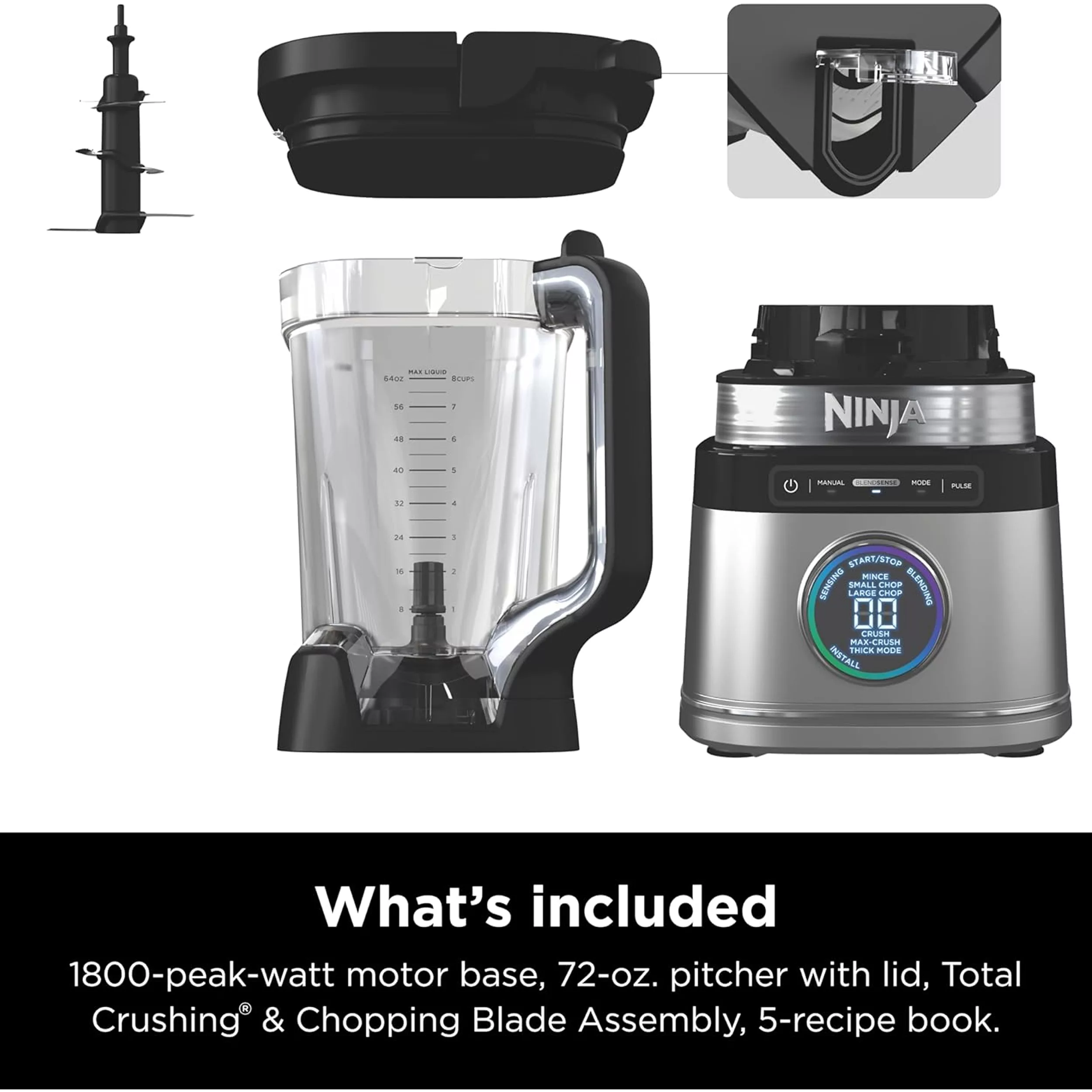 مخلوط کن 2.1 لیتری نینجا مدل TB201