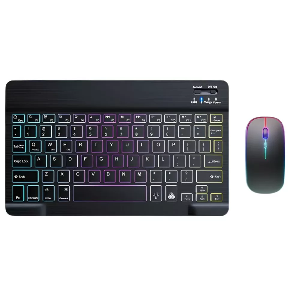 کیبورد و ماوس بلوتوثی مدل RGB 7 Colors
