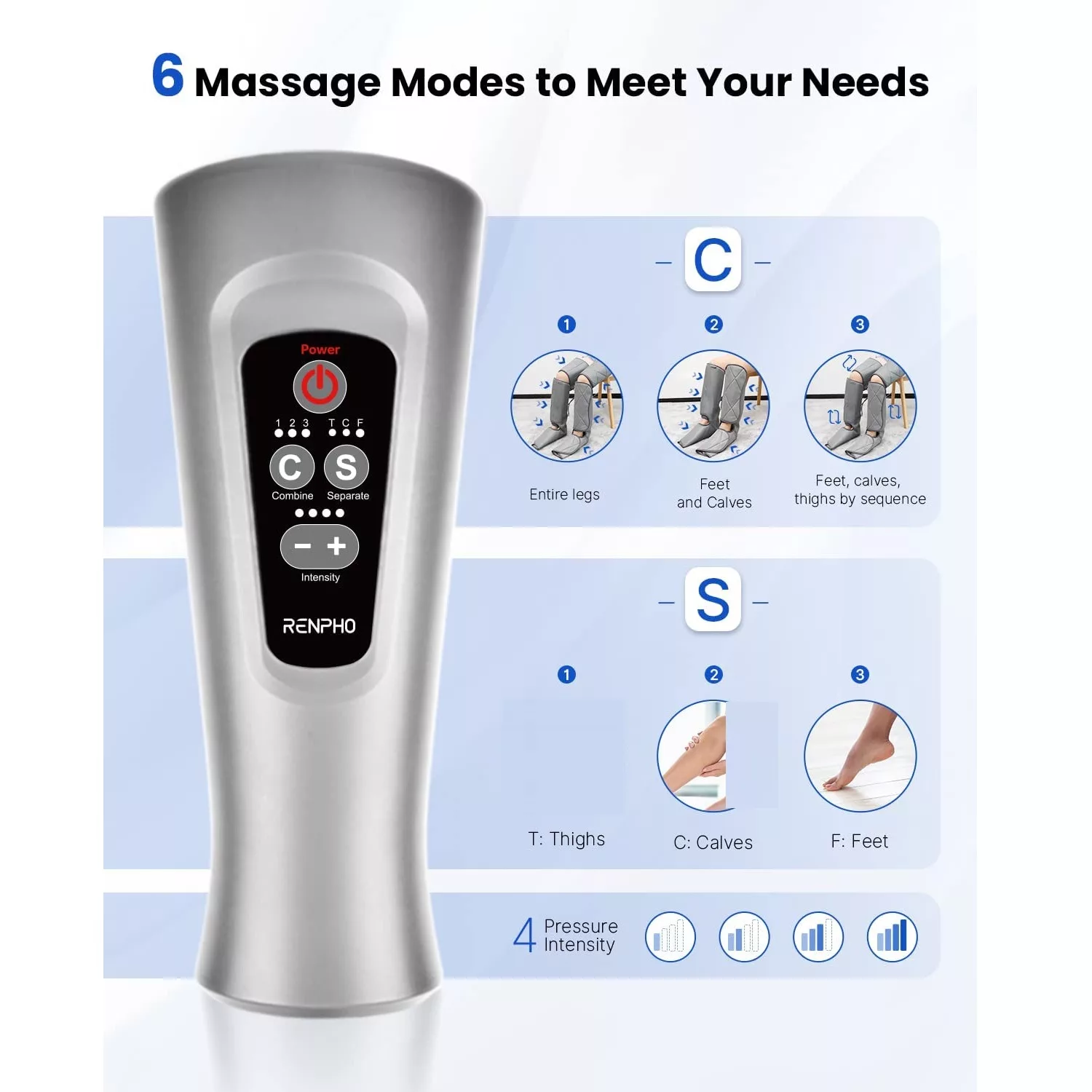 ماساژور پا رنفو مدل  6Modes 4Intensities