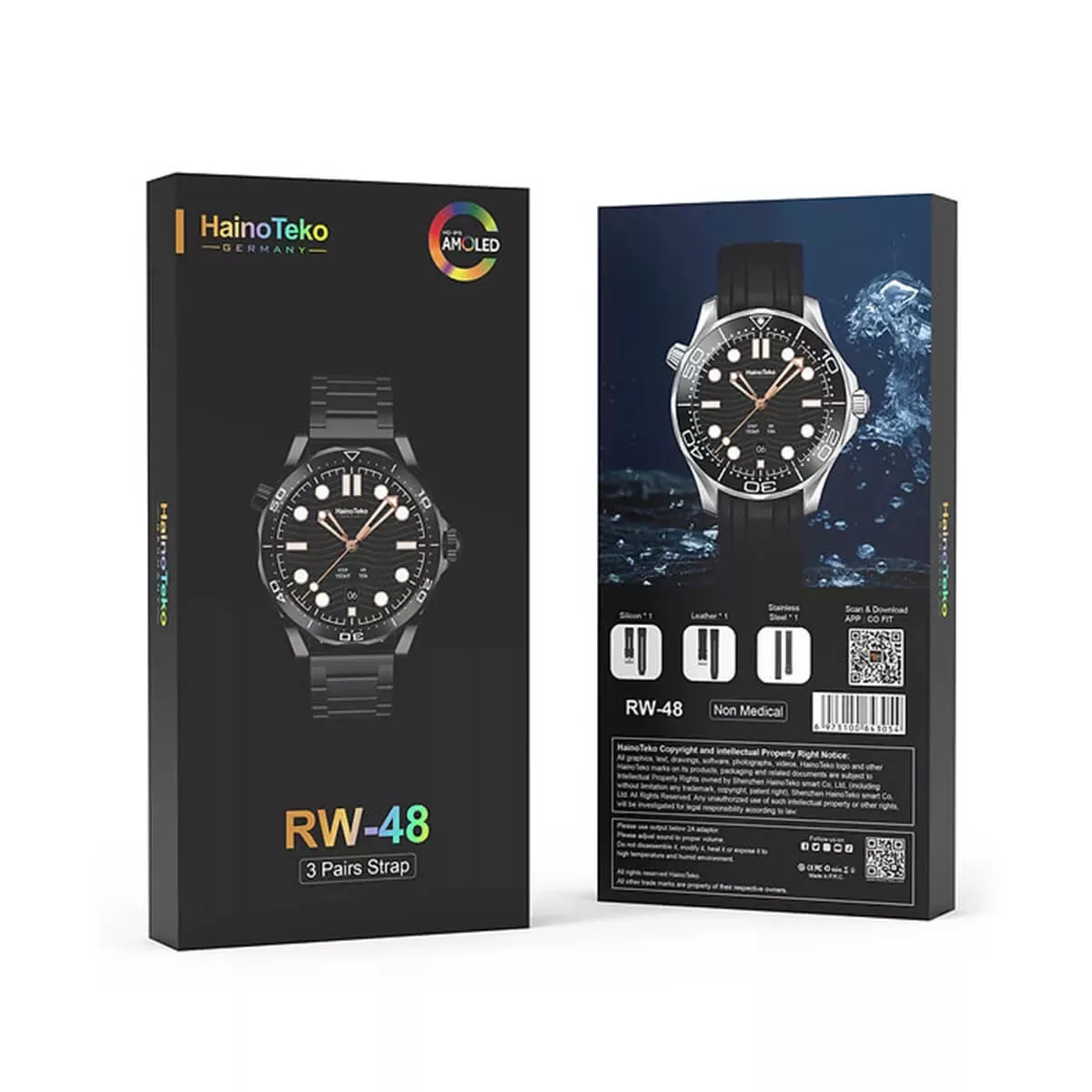 ساعت هوشمند هاینو تکو مدل HDT RW WATCH 48 BT