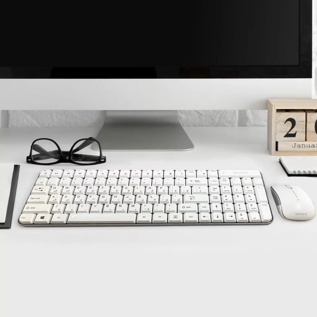 کیبورد و ماوس بی سیم بیاند مدل BMK-2261RF، سوییچ ممبران، Compact 1800