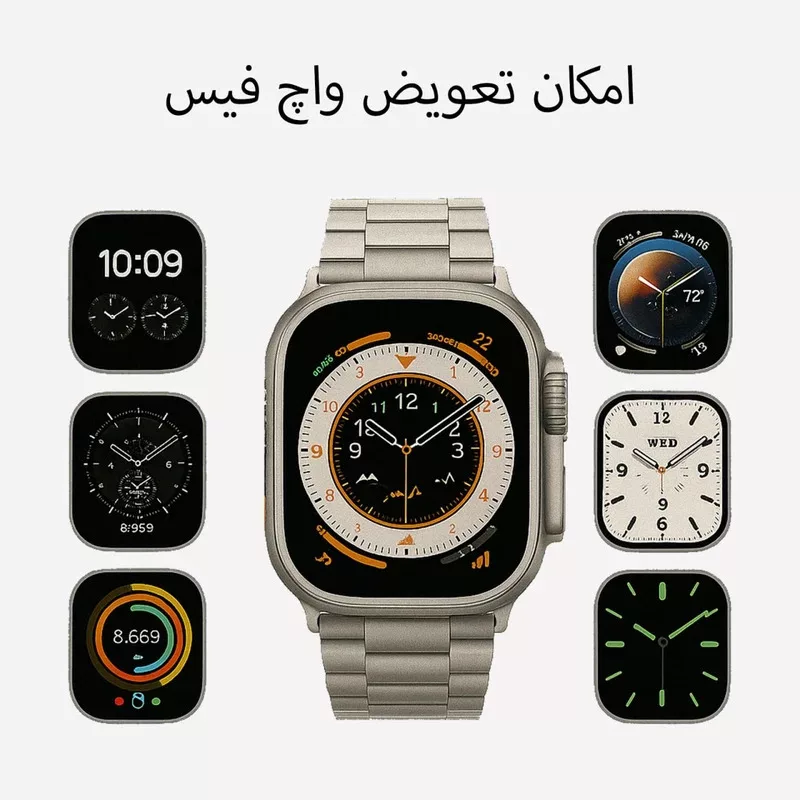 ساعت هوشمند آریو مدل WA49 ULTRA با بند فلزی