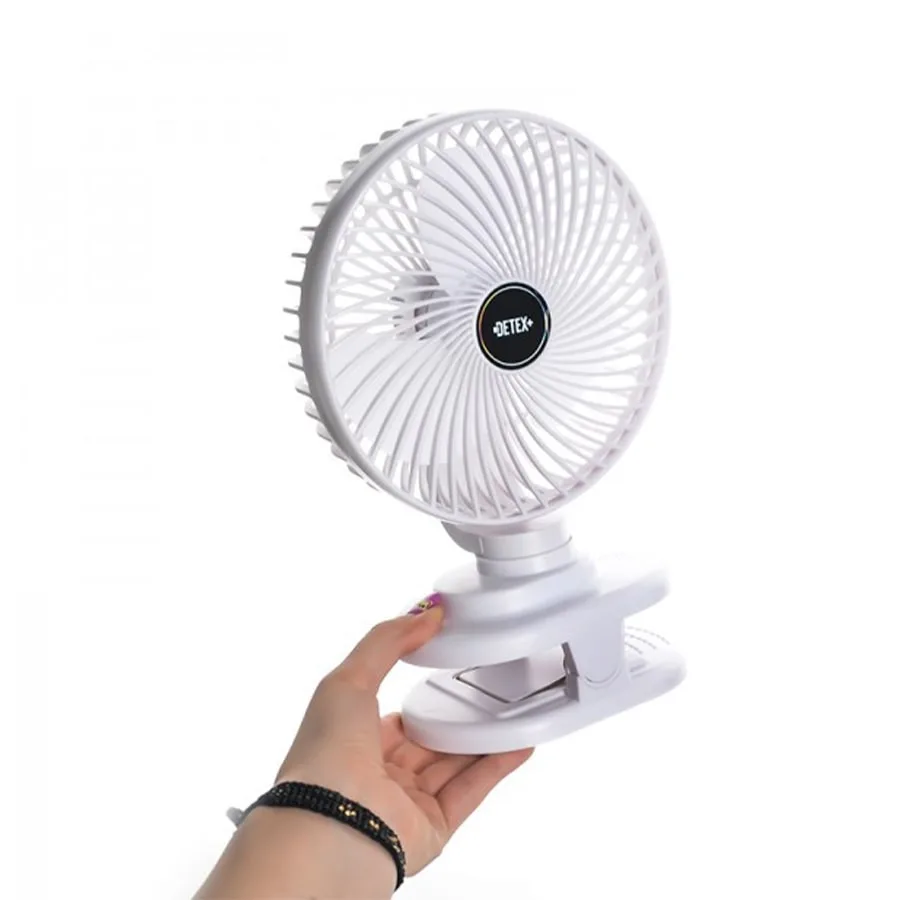 پنکه گیره ای دیتکس پلاس مدل DF155 ظرفیت 1200 میلی آمپر ساعت