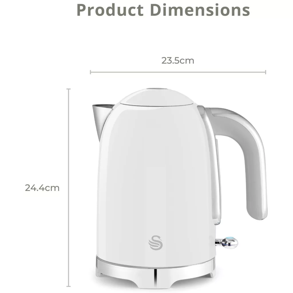 کتری برقی سوان مدل SK19026WHT گنجایش 1.7 لیتر