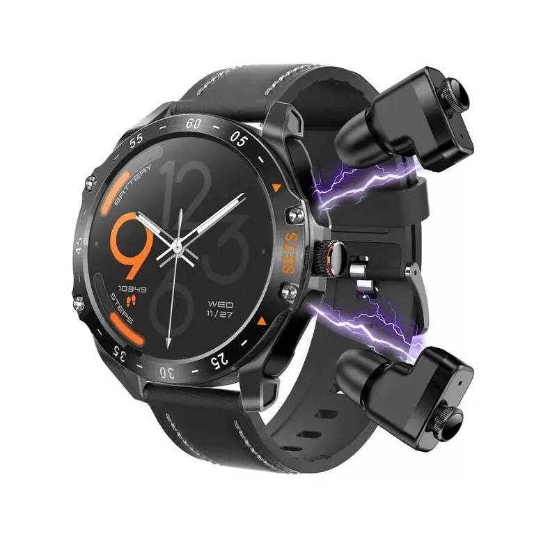 ساعت هوشمند 44 میلی متری پرودو مدل BGH SMART WATCH HYPE WIDE بند چرم مصنوعی