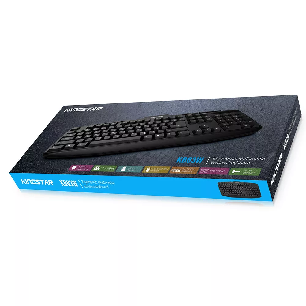 کیبورد بی سیم کینگ استار مدل KB63W