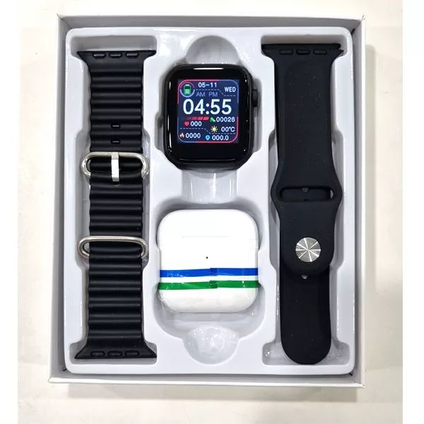 ساعت هوشمند مدل w26 pro max watch plus به همراه هندزفری بلوتوثی