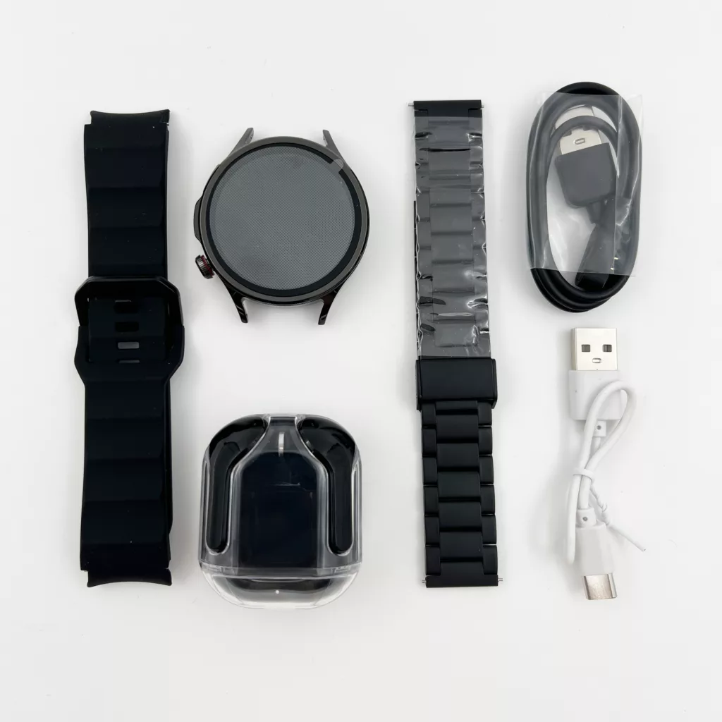 ساعت هوشمند 44 میلی متری مدل M103 با بند سلیکونی به همراه هندزفری بیسیم