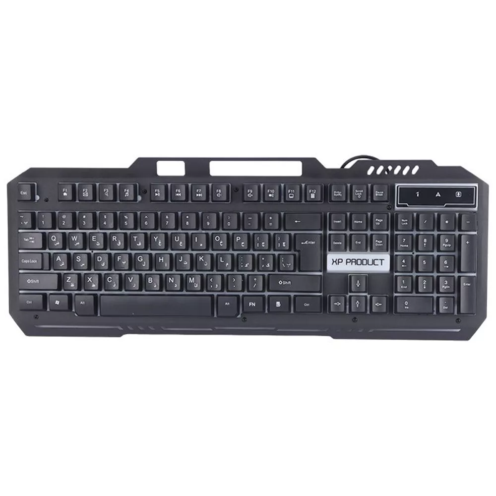 کیبورد گیمینگ ایکس پی-پروداکت مدل XP-10200K، سوییچ هیبریدی، Full-size، نورپردازی RGB