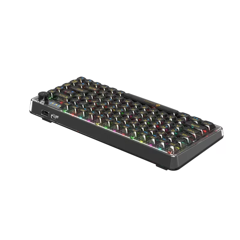 کیبورد بی سیم گیمینگ لاجی کی مدل K450BB، سوییچ مکانیکال شفاف، Tenkeyless، نورپردازی RGB