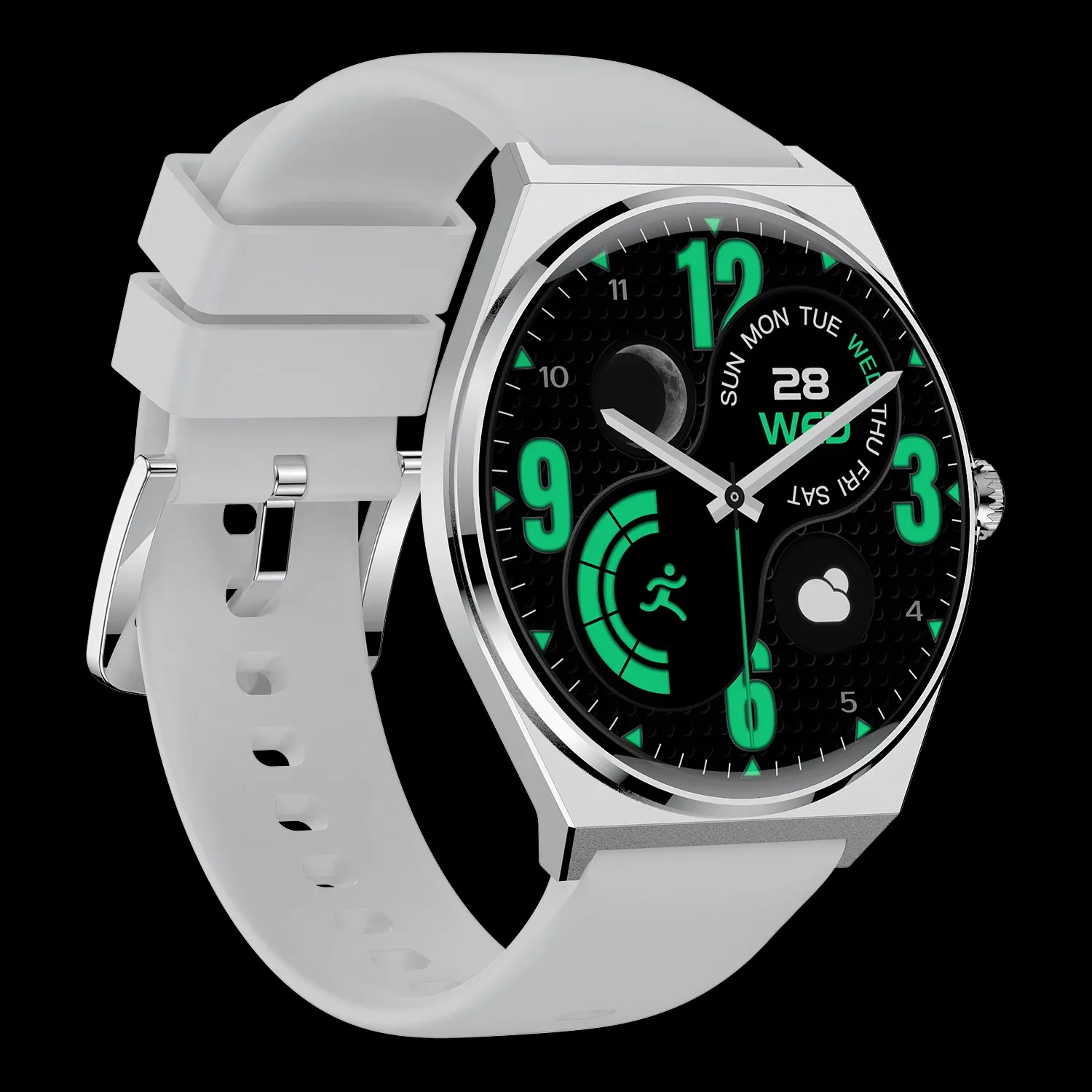 ساعت هوشمند 1.43 اینچی دیبت ویر مدل UltraThin M56 Amoled با بند سیلیکونی