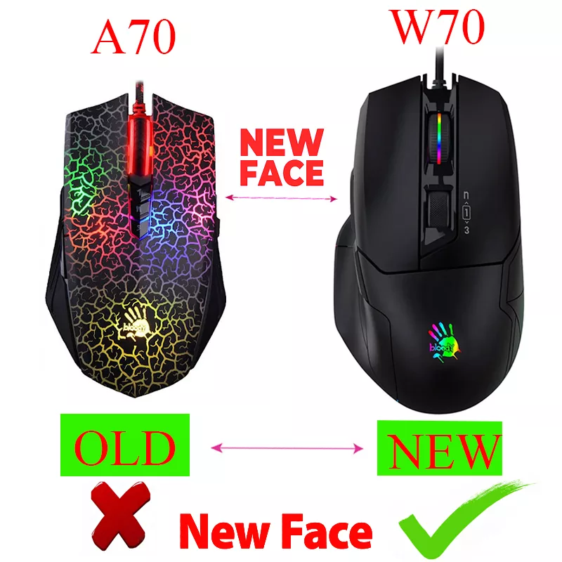 ماوس مخصوص بازی بلادی مدل W_70_MAX_RGB_ ACTIVATED