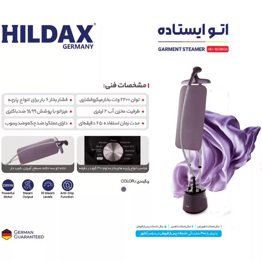 اتو ایستاده هیلداکس مدل HD-6036GS