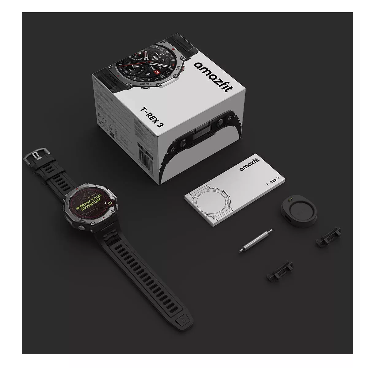 ساعت هوشمند امیزفیت مدل NS SOUND REX NATURAL 3