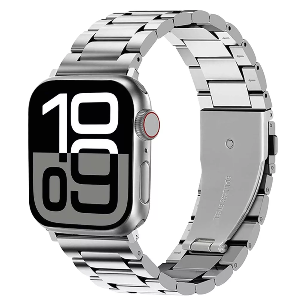 ساعت هوشمند 46 میلیمتری ورنا مدل W46 MAX با بند فلزی به همراه 6 بند اضافه