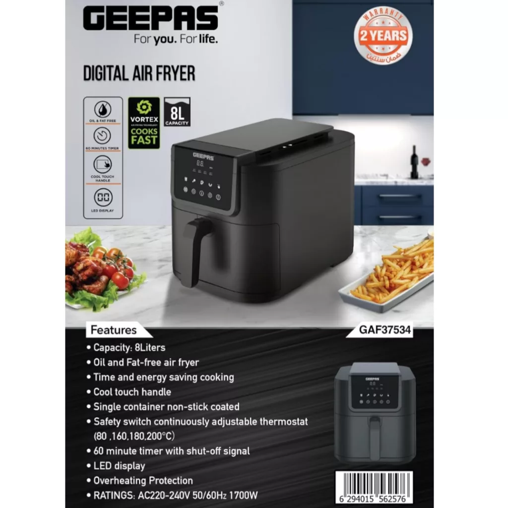 سرخ کن بدون روغن جی پاس مدل GAF37534