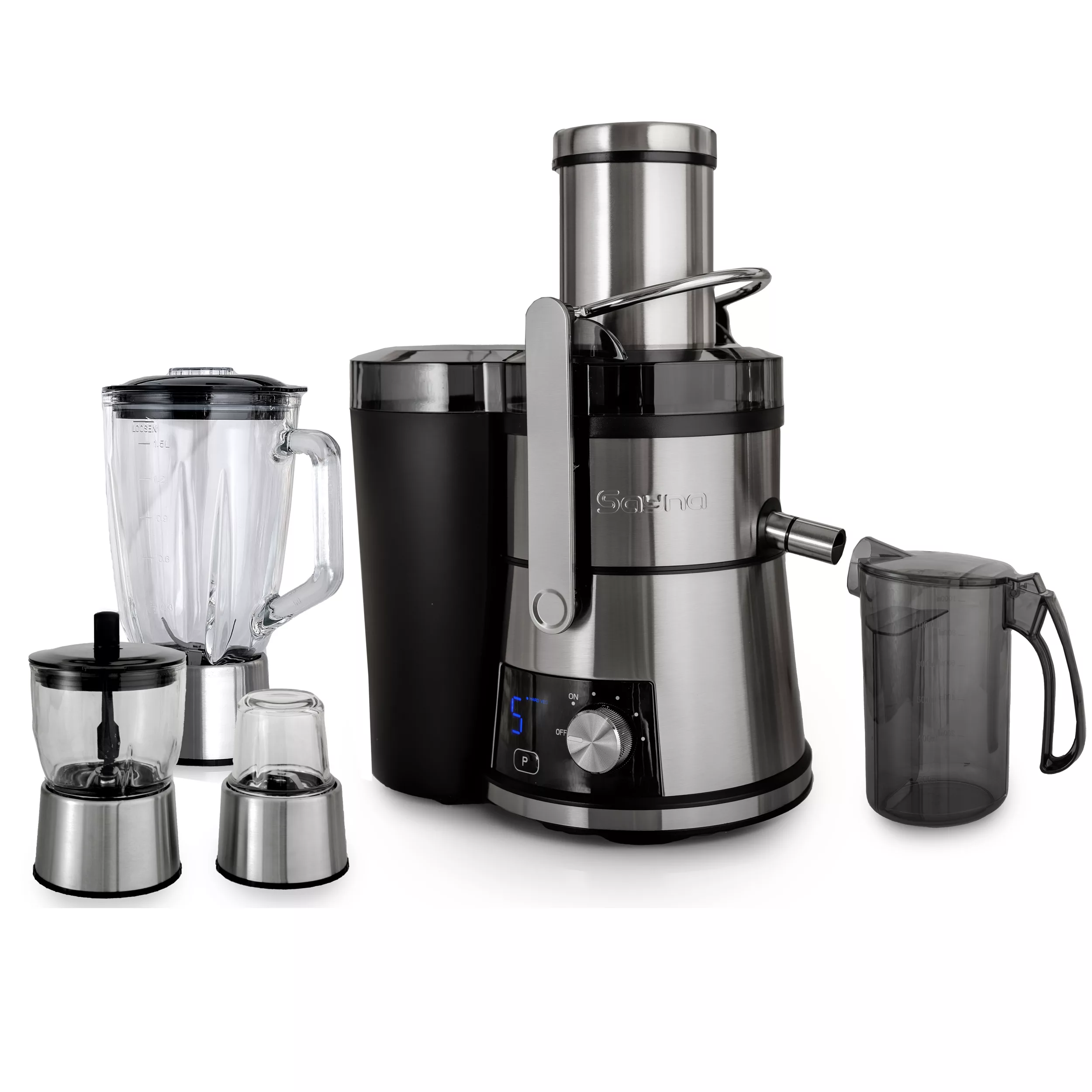 آبمیوه‌گیری چند کاره ساینا مدل دیجیتال