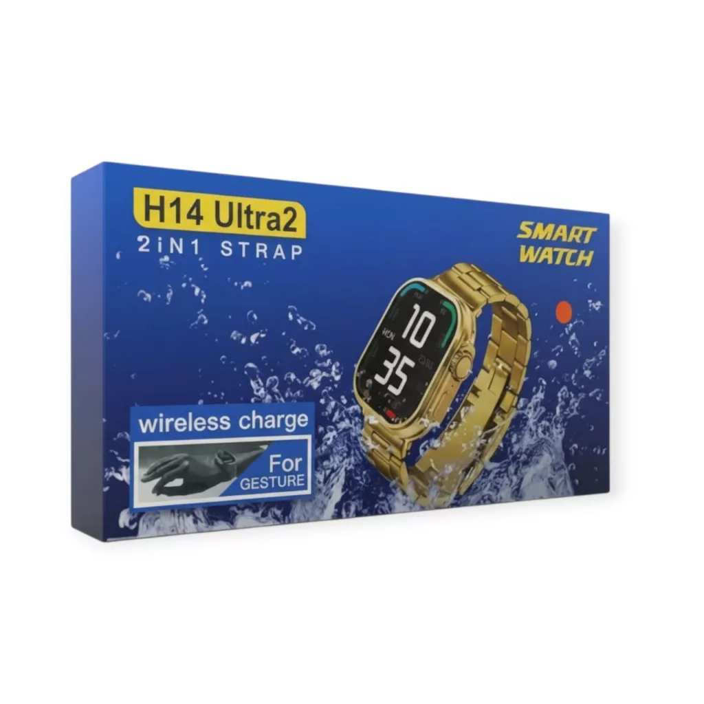 ساعت هوشمند 49 میلی‌متری مدل H14 ULTRA2 با بند فلزی و سیلیکونی