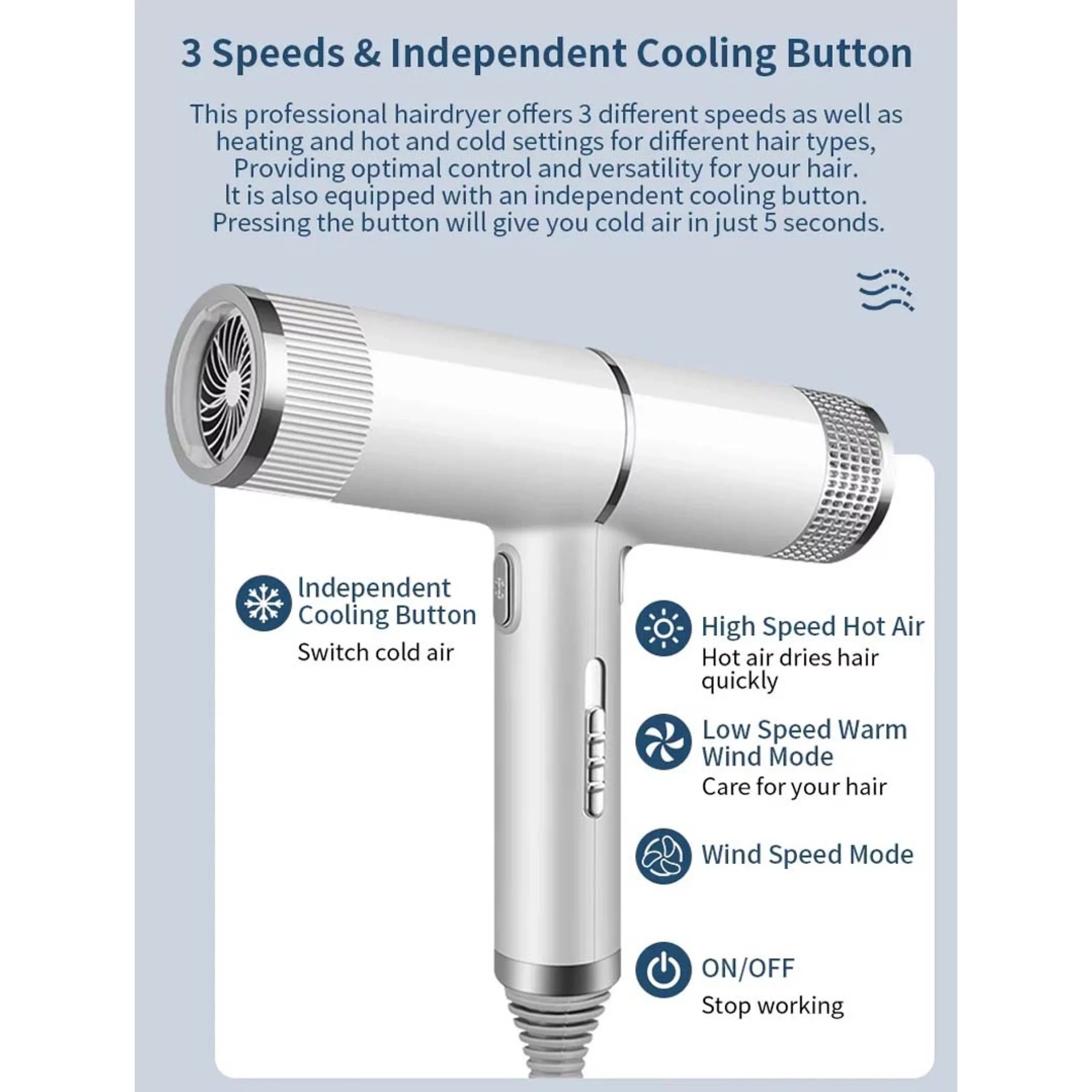 سشوار حرفه ای مدل dcg-7000