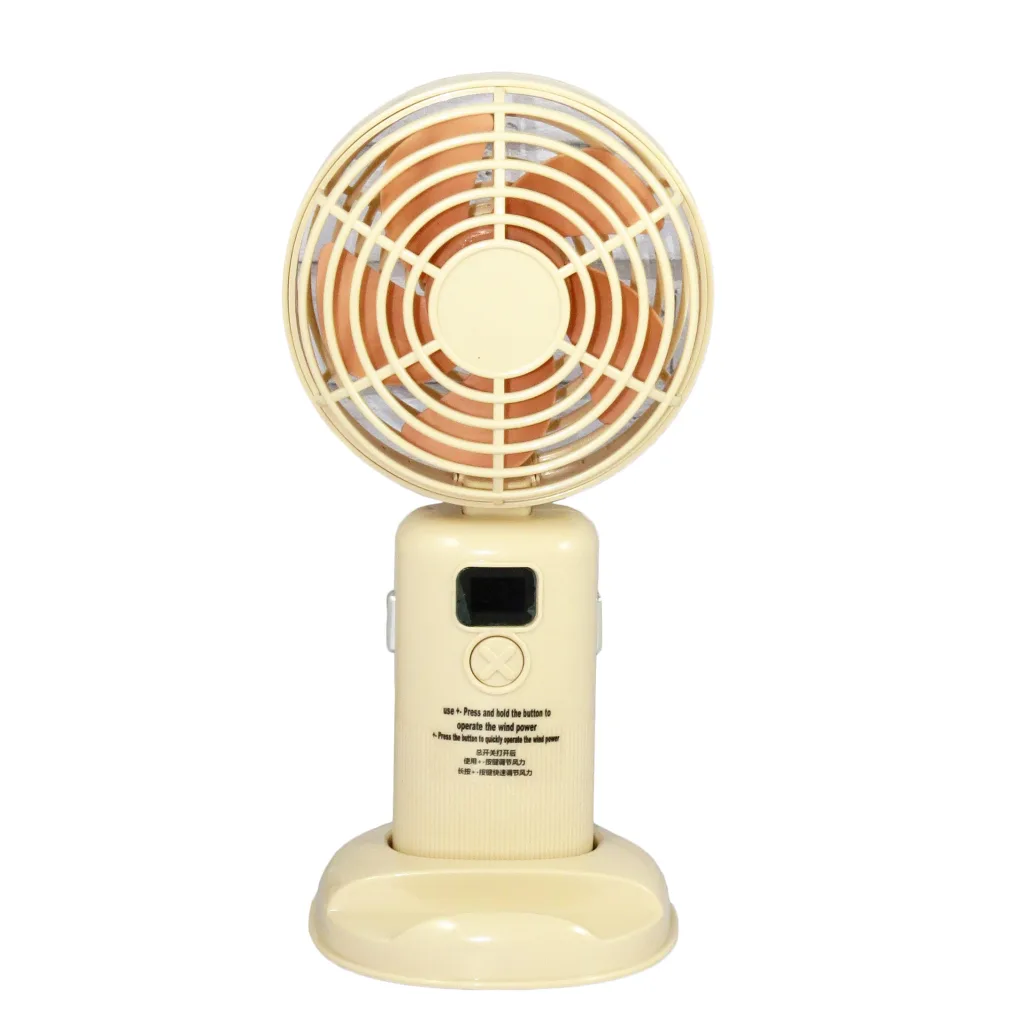 پنکه همراه مدل دستی و رومیزی کد GLnd00015 ظرفیت 500 میلی آمپر ساعت