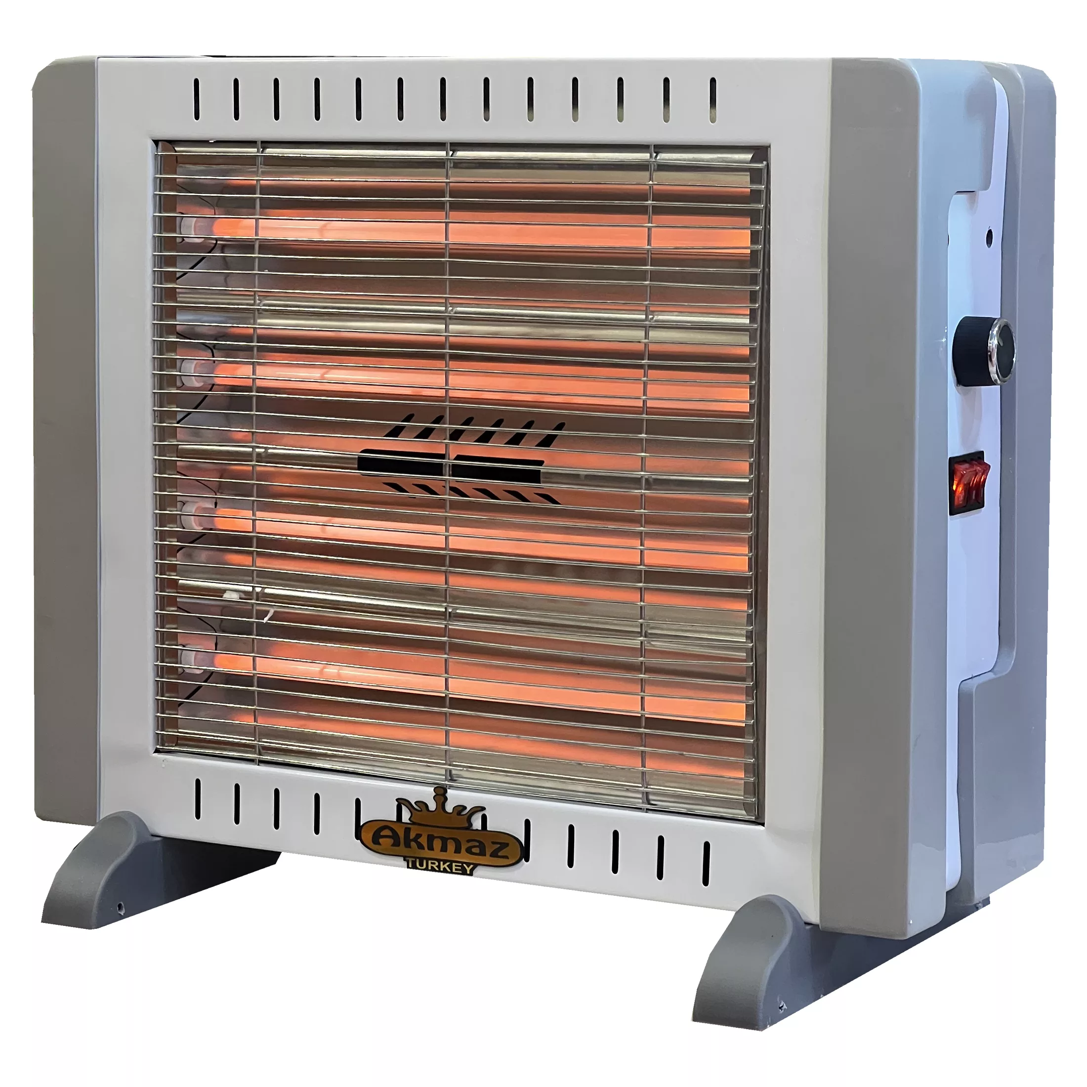 بخاری برقی آکماز مدل 6 شعله فن دار چرخ دار