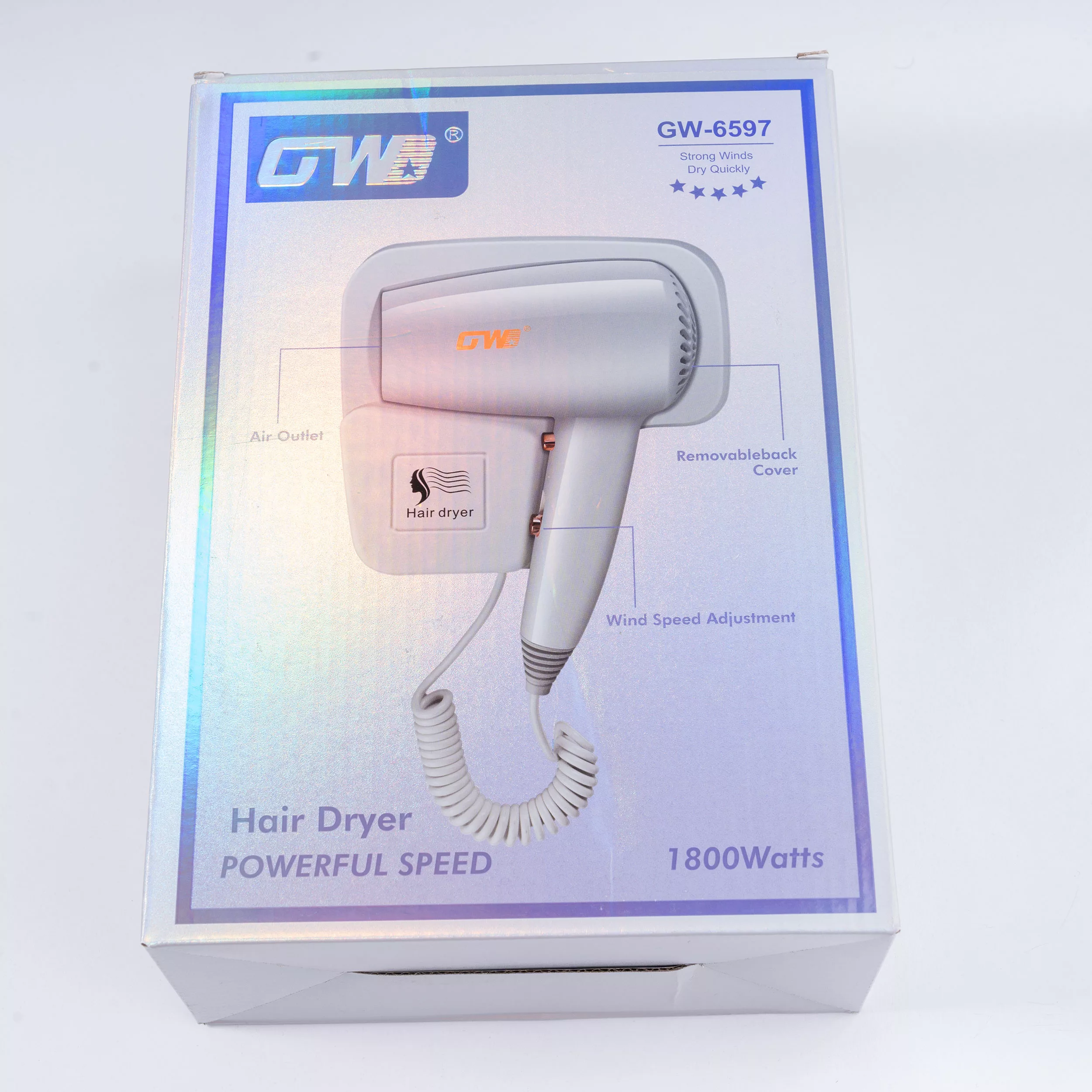 سشوار دیواری جی دبلیو مدل GW-6597