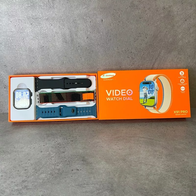 ساعت هوشمند 2.0 اینچی ایکس اینووا مدل X91 PRO با بند سیلیکونی
