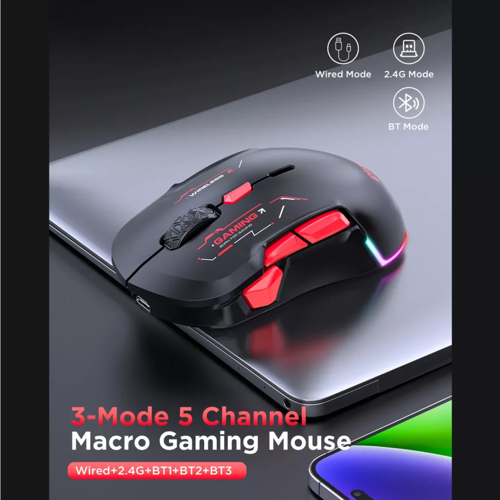 ماوس بی سیم مخصوص بازی ام کی ای اس پی ان مدل W12