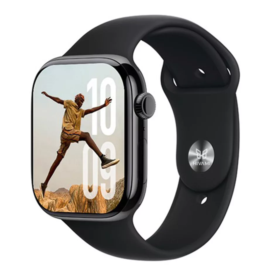 ساعت هوشمند 46 میلی متری هیوامی مدل Basil با بند سیلیکونی