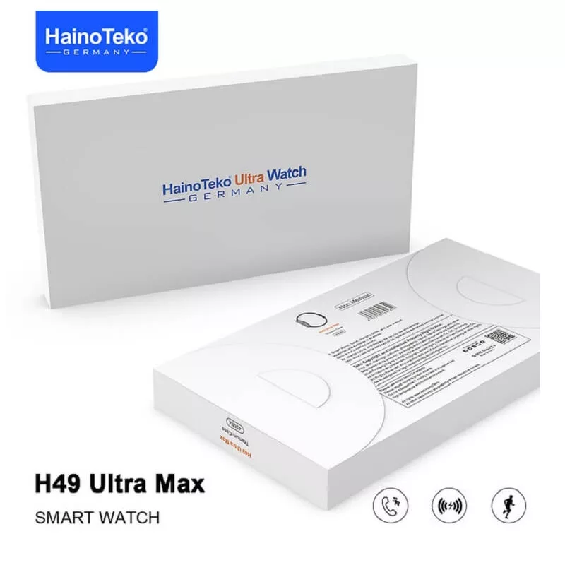 ساعت هوشمند 44 میلی متری هاینو تکو مدل BS H49 ULTRA MAX MULTI بند سیلیکون