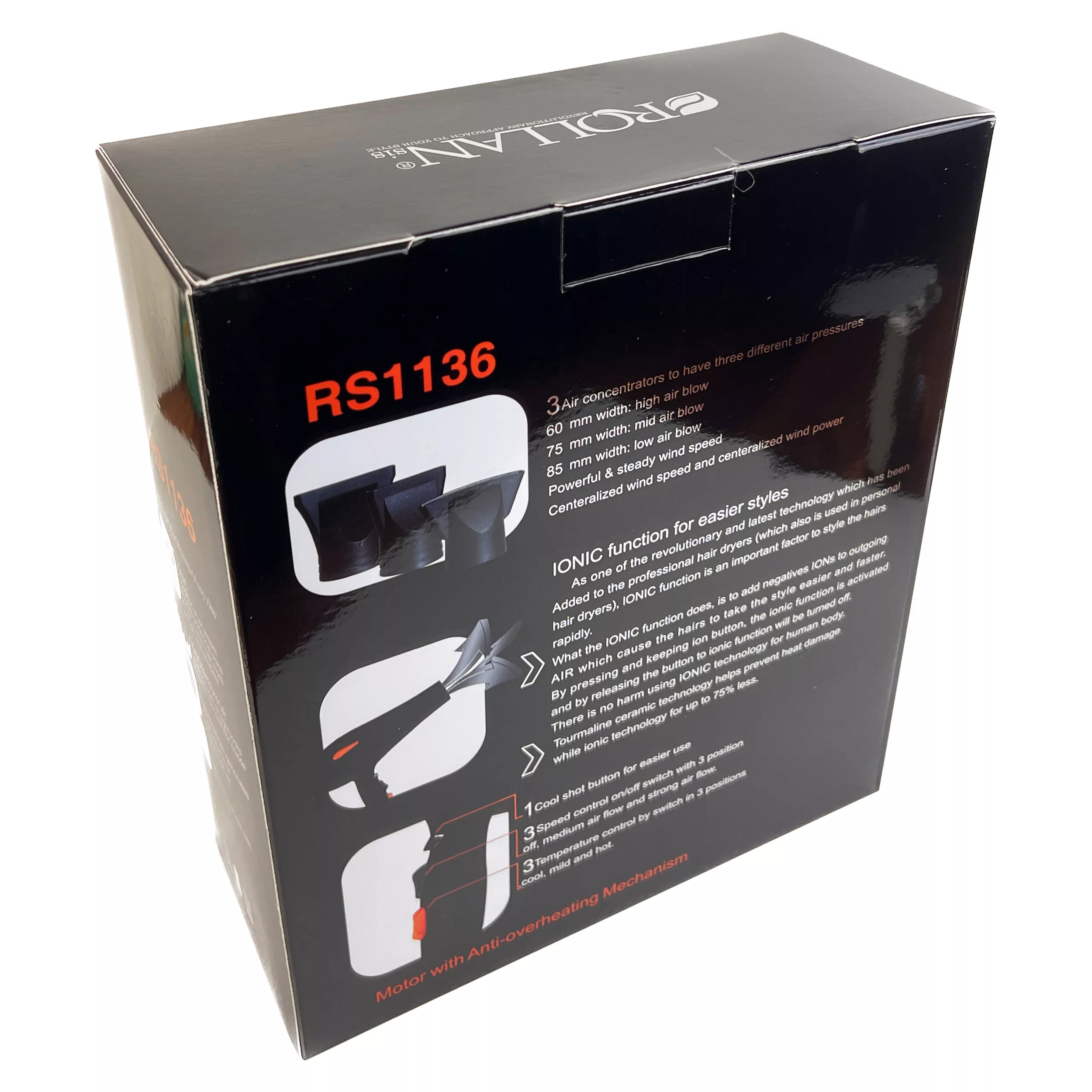 سشوار حرفه ای رولن مدل RS1136 new