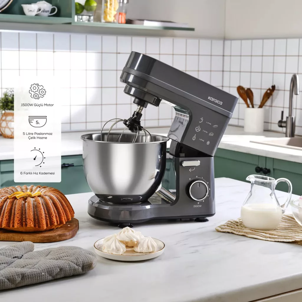 همزن کاسه‌دار 5 لیتری کاراجا مدل Maestrochef Stella