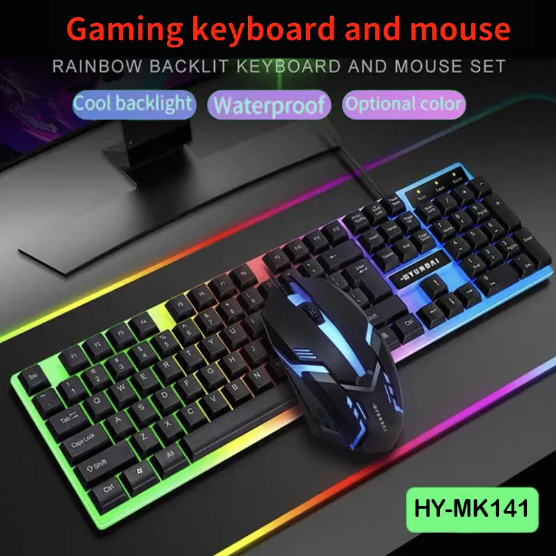 کیبورد و ماوس گیمینگ هیوندای مدل HY_MK141
