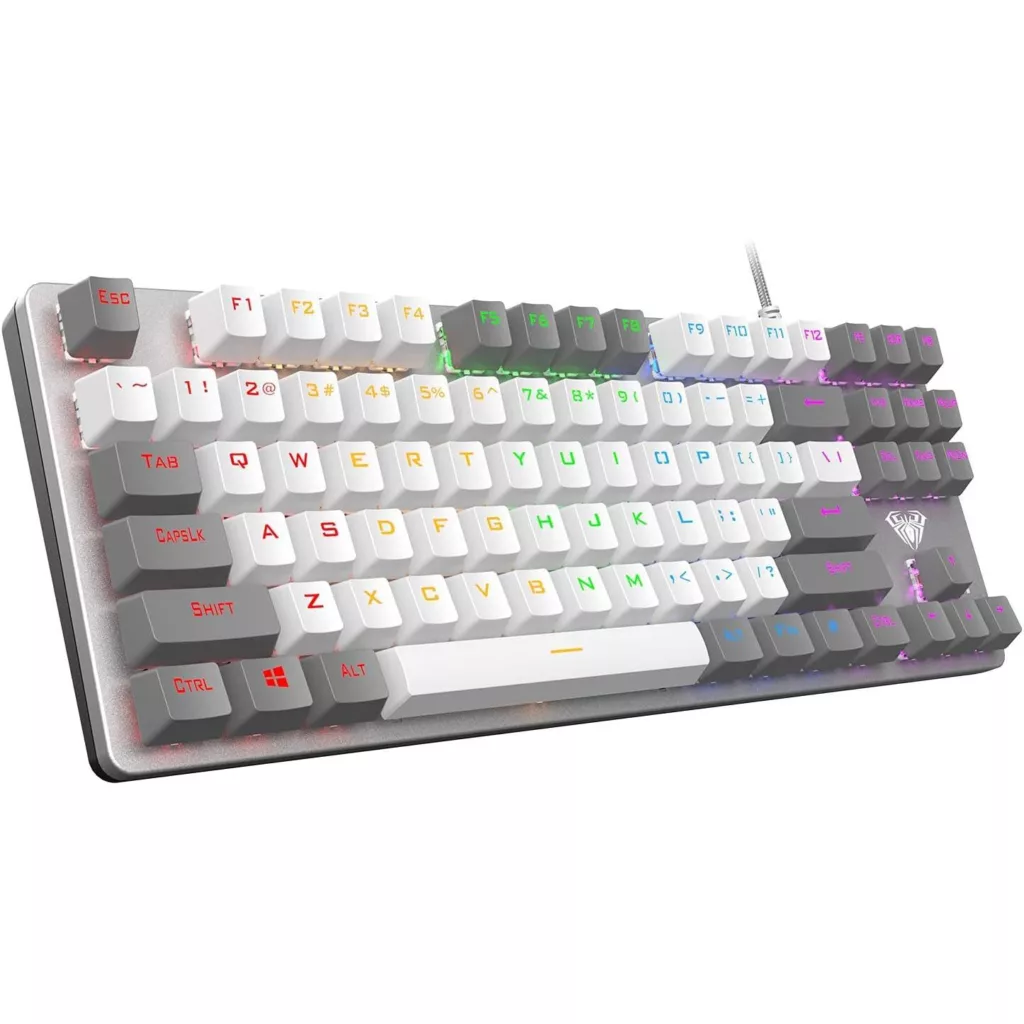 کیبورد گیمینگ آئولا مدل F3287، سوئیچ مکانیکال، Tenkeyless، نورپردازی تک رنگ