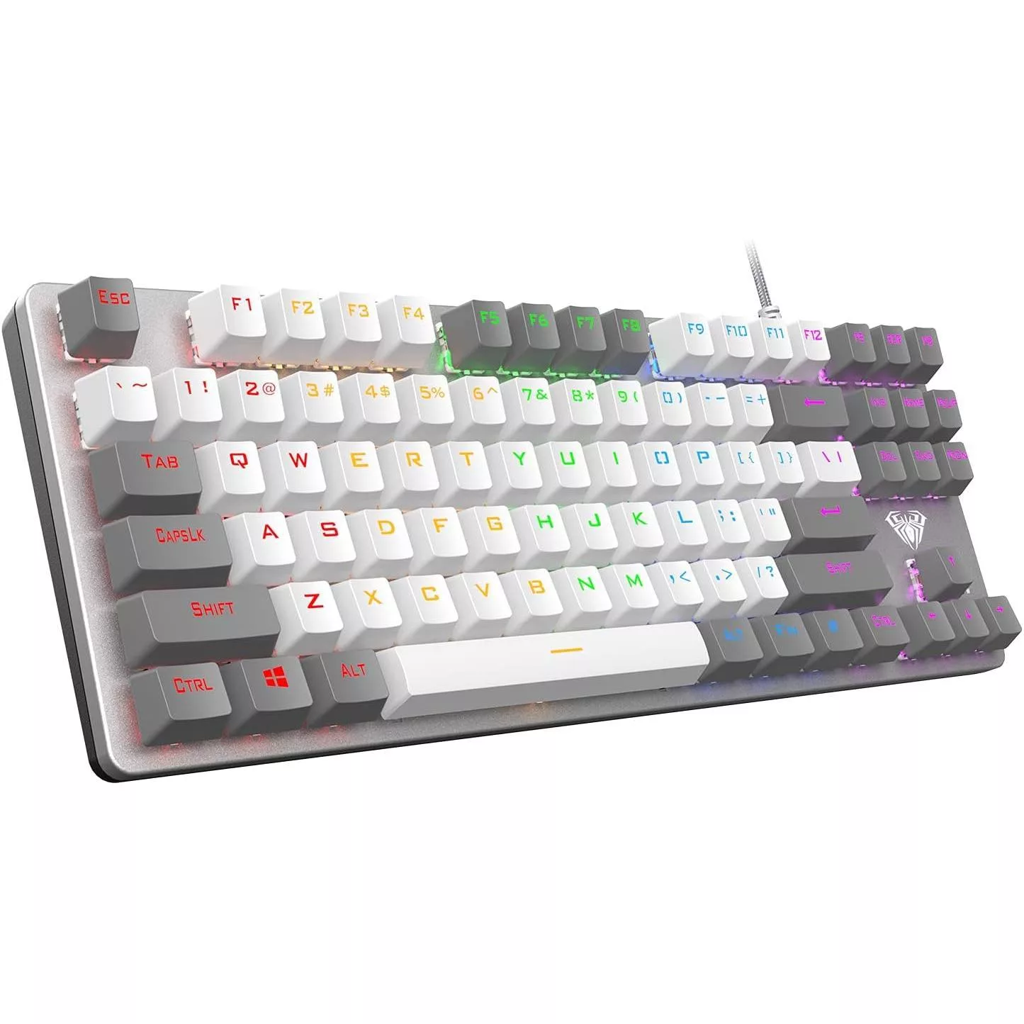 کیبورد گیمینگ آئولا مدل F3287، سوئیچ مکانیکال، Tenkeyless، نورپردازی تک رنگ