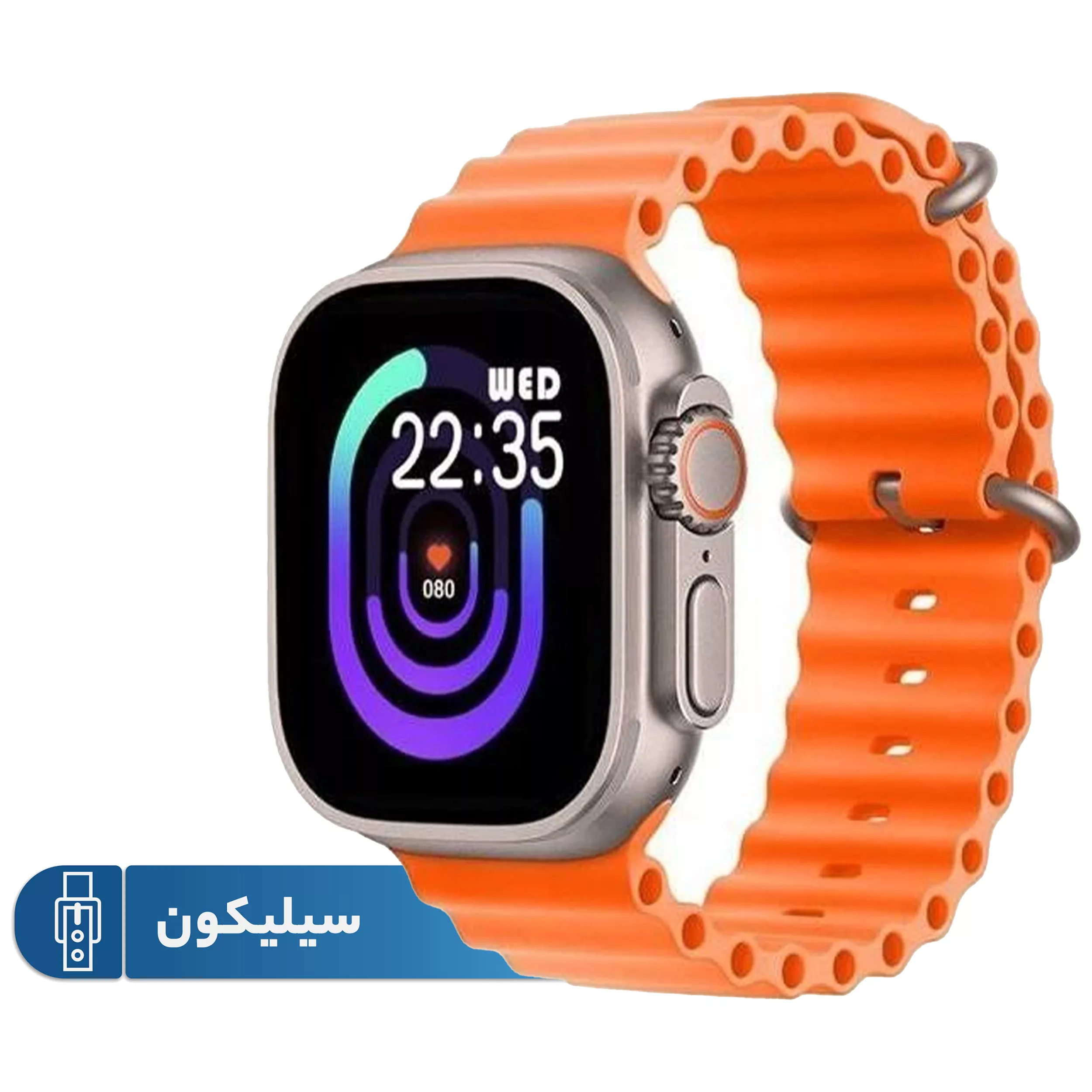 ساعت هوشمند مدل HIwatch PRO ORIG دارای قابلیت های صفحه نمایش رنگی بند سیلیکون